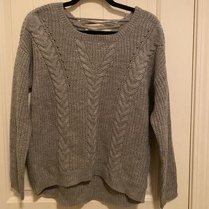 Grey knitted sweater